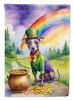 American Hairless Terrier St Patrick's Day Garden Flag Mailbox Flag Decorative Yard Flag Banner Outside Patio Artwork Yard Flower Beds, Garden Size
