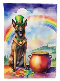 Belgian Malinois St Patrick's Day Garden Flag Mailbox Flag Decorative Yard Flag Banner Outside Patio Artwork Yard Flower Beds, Garden Size, Multicolor