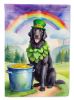 Flat-Coated Retriever St Patrick's Day Garden Flag Mailbox Flag Decorative Yard Flag Banner Outside Patio Artwork Yard Flower Beds, Garden Size