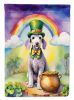 Bedlington Terrier St Patrick's Day Garden Flag Mailbox Flag Decorative Yard Flag Banner Outside Patio Artwork Yard Flower Beds, Garden Size