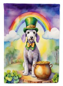 Bedlington Terrier St Patrick's Day Garden Flag Mailbox Flag Decorative Yard Flag Banner Outside Patio Artwork Yard Flower Beds, Garden Size
