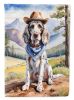 English Setter Cowboy Welcome Garden Flag Mailbox Flag Decorative Yard Flag Banner Outside Patio Artwork Yard Flower Beds, Garden Size, Multicolor