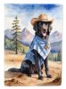 Flat-Coated Retriever Cowboy Welcome Garden Flag Mailbox Flag Decorative Yard Flag Banner Outside Patio Artwork Yard Flower Beds, Garden Size