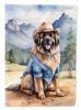 Leonberger Cowboy Welcome Garden Flag Mailbox Flag Decorative Yard Flag Banner Outside Patio Artwork Yard Flower Beds, Garden Size, Multicolor