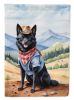 Schipperke Cowboy Welcome Garden Flag Mailbox Flag Decorative Yard Flag Banner Outside Patio Artwork Yard Flower Beds, Garden Size, Multicolor