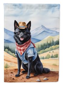 Schipperke Cowboy Welcome Garden Flag Mailbox Flag Decorative Yard Flag Banner Outside Patio Artwork Yard Flower Beds, Garden Size, Multicolor