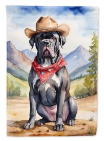 Cane Corso Cowboy Welcome Garden Flag Mailbox Flag Decorative Yard Flag Banner Outside Patio Artwork Yard Flower Beds, Garden Size, Multicolor