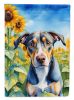 Catahoula in Sunflowers Garden Flag Mailbox Flag Decorative Yard Flag Banner Outside Patio Artwork Yard Flower Beds, Garden Size, Multicolor