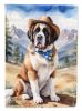 Saint Bernard Cowboy Welcome Garden Flag Mailbox Flag Decorative Yard Flag Banner Outside Patio Artwork Yard Flower Beds, Garden Size, Multicolor