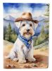 Sealyham Terrier Cowboy Welcome Garden Flag Mailbox Flag Decorative Yard Flag Banner Outside Patio Artwork Yard Flower Beds, Garden Size, Multicolor