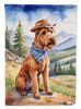 Irish Terrier Cowboy Welcome Garden Flag Mailbox Flag Decorative Yard Flag Banner Outside Patio Artwork Yard Flower Beds, Garden Size, Multicolor