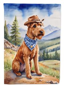 Irish Terrier Cowboy Welcome Garden Flag Mailbox Flag Decorative Yard Flag Banner Outside Patio Artwork Yard Flower Beds, Garden Size, Multicolor