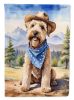 Wheaten Terrier Cowboy Welcome Garden Flag Mailbox Flag Decorative Yard Flag Banner Outside Patio Artwork Yard Flower Beds, Garden Size, Multicolor