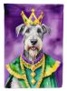 Irish Wolfhound King of Mardi Gras House Flag Large Porch Sleeve Pole Decorative Outside Yard Banner Artwork Wall Hanging, Polyester, House Size