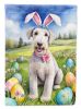 Bedlington Terrier Easter Egg Hunt House Flag Large Porch Sleeve Pole Decorative Outside Yard Banner Artwork Wall Hanging, Polyester, House Size