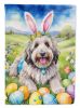 Bergamasco Sheepdog Easter Egg Hunt House Flag Large Porch Sleeve Pole Decorative Outside Yard Banner Artwork Wall Hanging, Polyester, House Size