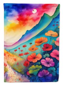 Geraniums in Color Garden Flag Mailbox Flag Decorative Yard Flag Banner Outside Patio Artwork Yard Flower Beds, Garden Size, Multicolor