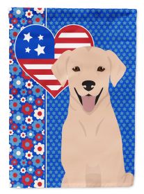 Yellow Labrador Retriever USA American Garden Flag Mailbox Flag Decorative Yard Flag Banner Outside Patio Artwork Yard Flower Beds, Garden Size