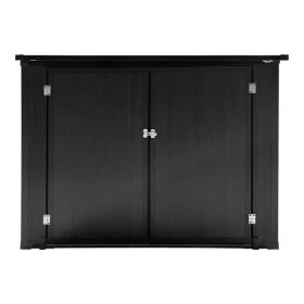 Outdoor Storage Shed, Outdoor Storage Cabinet, Lockable Outdoor Storage Box for Garbage Cans, Lawn Mower and Tools