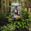 Staffordshire Bull Terrier Spring Path Garden Flag Mailbox Flag Decorative Yard Flag Banner Outside Patio Artwork Yard Flower Beds, Garden Size