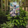 Rat Terrier Spring Path Garden Flag Mailbox Flag Decorative Yard Flag Banner Outside Patio Artwork Yard Flower Beds, Garden Size, Multicolor