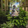 Bluetick Coonhound Spring Path Garden Flag Mailbox Flag Decorative Yard Flag Banner Outside Patio Artwork Yard Flower Beds, Garden Size, Multicolor