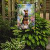 Welsh Terrier Spring Path Garden Flag Mailbox Flag Decorative Yard Flag Banner Outside Patio Artwork Yard Flower Beds, Garden Size, Multicolor