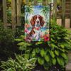 Welsh Springer Spaniel Luau Garden Flag Mailbox Flag Decorative Yard Flag Banner Outside Patio Artwork Yard Flower Beds, Garden Size, Multicolor