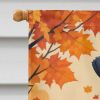 Airedale Terrier Fall House Flag Large Porch Sleeve Pole Decorative Outside Yard Banner Artwork Wall Hanging, Polyester, House Size, Multicolor