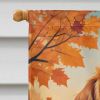 Cavalier Spaniel Fall House Flag Large Porch Sleeve Pole Decorative Outside Yard Banner Artwork Wall Hanging, Polyester, House Size, Multicolor