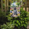 Afghan Hound Spring Garden Garden Flag Mailbox Flag Decorative Yard Flag Banner Outside Patio Artwork Yard Flower Beds, Garden Size, Multicolor