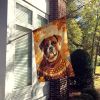 Boxer Fall House Flag Large Porch Sleeve Pole Decorative Outside Yard Banner Artwork Wall Hanging, Polyester, House Size, Multicolor