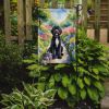 Portuguese Water Dog Spring Path Garden Flag Mailbox Flag Decorative Yard Flag Banner Outside Patio Artwork Yard Flower Beds, Garden Size, Multicolor