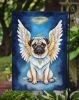 Pug My Angel Garden Flag Mailbox Flag Decorative Yard Flag Banner Outside Patio Artwork Yard Flower Beds, Garden Size, Multicolor