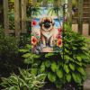 Pekingese Luau Garden Flag Mailbox Flag Decorative Yard Flag Banner Outside Patio Artwork Yard Flower Beds, Garden Size, Multicolor