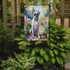White Boxer Spring Path Garden Flag Mailbox Flag Decorative Yard Flag Banner Outside Patio Artwork Yard Flower Beds, Garden Size, Multicolor