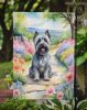 Skye Terrier Spring Path Garden Flag Mailbox Flag Decorative Yard Flag Banner Outside Patio Artwork Yard Flower Beds, Garden Size, Multicolor