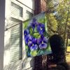 Rhode Island Violets in Watercolor House Flag Large Porch Sleeve Pole Decorative Outside Yard Banner Artwork Wall Hanging, Polyester, House Size