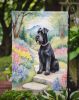 Giant Schnauzer Spring Path Garden Flag Mailbox Flag Decorative Yard Flag Banner Outside Patio Artwork Yard Flower Beds, Garden Size, Multicolor