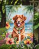 Nova Scotia Duck Tolling Retriever Luau Garden Flag Mailbox Flag Decorative Yard Flag Banner Outside Patio Artwork Yard Flower Beds, Garden Size