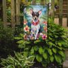 Rat Terrier Luau Garden Flag Mailbox Flag Decorative Yard Flag Banner Outside Patio Artwork Yard Flower Beds, Garden Size, Multicolor
