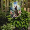 Belgian Malinois Spring Garden Garden Flag Mailbox Flag Decorative Yard Flag Banner Outside Patio Artwork Yard Flower Beds, Garden Size, Multicolor
