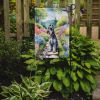 Schnauzer Spring Path Garden Flag Mailbox Flag Decorative Yard Flag Banner Outside Patio Artwork Yard Flower Beds, Garden Size, Multicolor