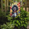Portuguese Water Dog Luau Garden Flag Mailbox Flag Decorative Yard Flag Banner Outside Patio Artwork Yard Flower Beds, Garden Size, Multicolor