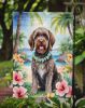 Wirehaired Pointing Griffon Luau Garden Flag Mailbox Flag Decorative Yard Flag Banner Outside Patio Artwork Yard Flower Beds, Garden Size, Multicolor