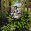 English Setter Spring Path Garden Flag Mailbox Flag Decorative Yard Flag Banner Outside Patio Artwork Yard Flower Beds, Garden Size, Multicolor