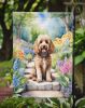 Cockapoo Spring Path Garden Flag Mailbox Flag Decorative Yard Flag Banner Outside Patio Artwork Yard Flower Beds, Garden Size, Multicolor