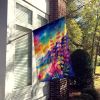 Snapdragon in Color House Flag Large Porch Sleeve Pole Decorative Outside Yard Banner Artwork Wall Hanging, Polyester, House Size, Multicolor