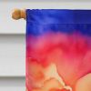 Lotus in Color House Flag Large Porch Sleeve Pole Decorative Outside Yard Banner Artwork Wall Hanging, Polyester, House Size, Multicolor