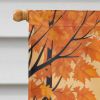Scottish Terrier Fall House Flag Large Porch Sleeve Pole Decorative Outside Yard Banner Artwork Wall Hanging, Polyester, House Size, Multicolor